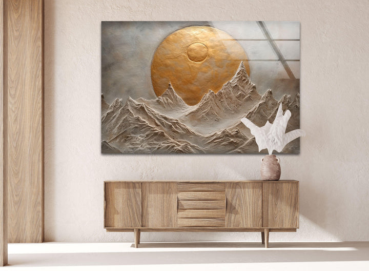Sunset Painting Cool Art Pieces & Glass Art PrintstoStation