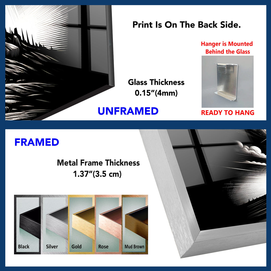 Triumphant Crosses – Black & White Religious Wall Art