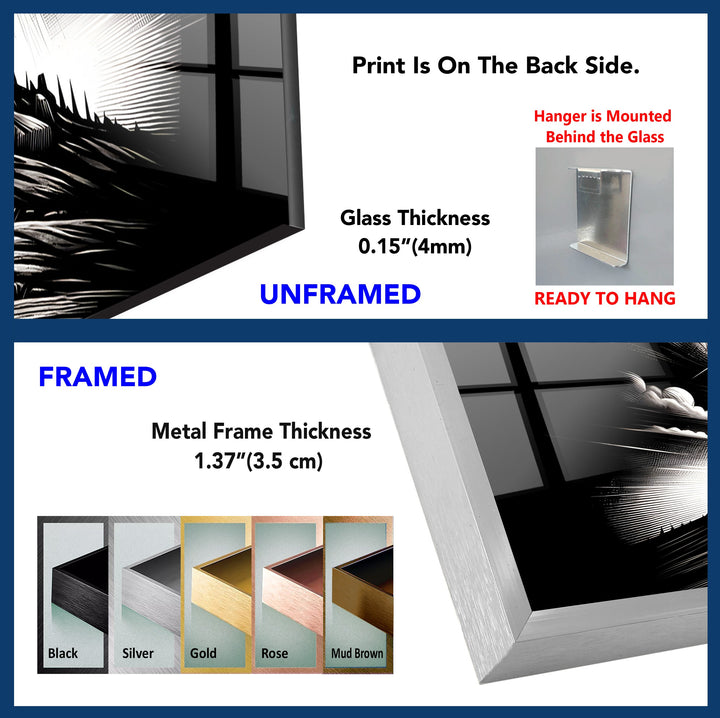 Triumphant Crosses – Black & White Religious Wall Art