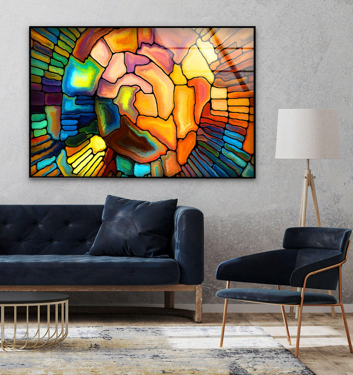 Colored Stained Art Glass Wall Art custom glass photo prints, large glass prints