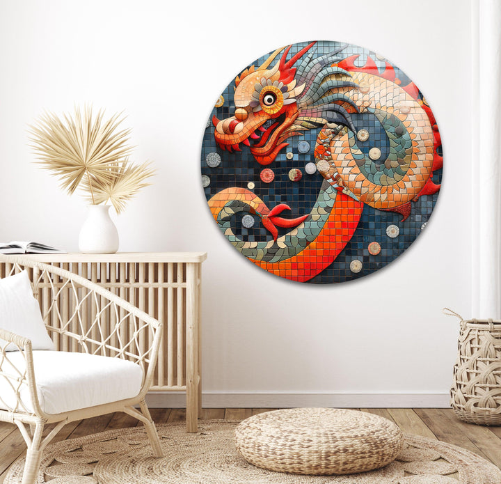 Chinese Dragon Glass Wall Art glass photo prints, glass picture prints