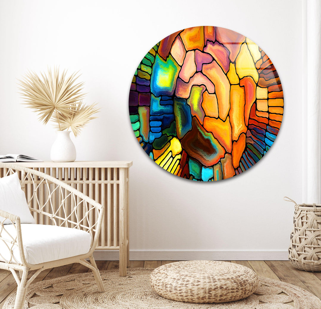 Colored Stained Art Glass Wall Art glass pictures for Wall, glass prints wall art