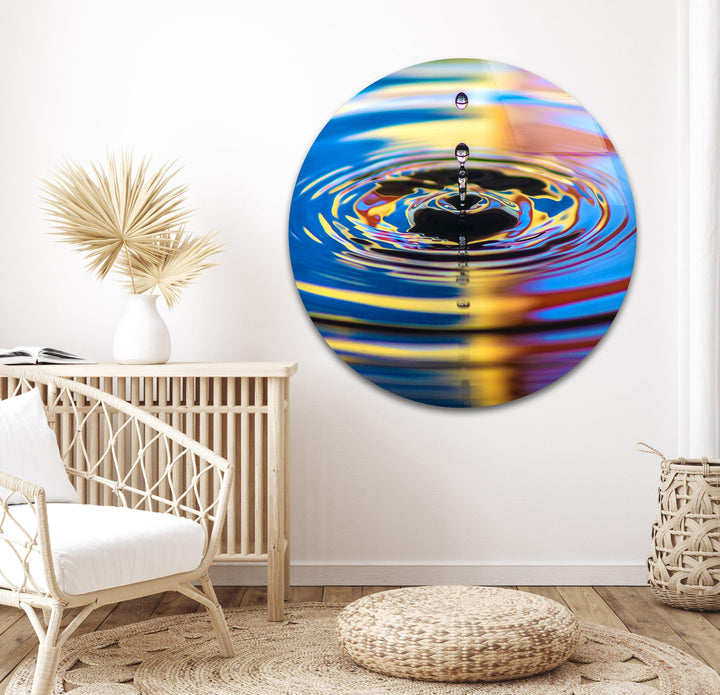 Stunning fluid art print capturing the beauty of water movement and reflections.
