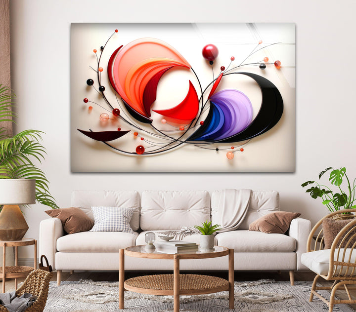 Modern Abstract Art Glass Wall Art glass photo prints, glass picture prints