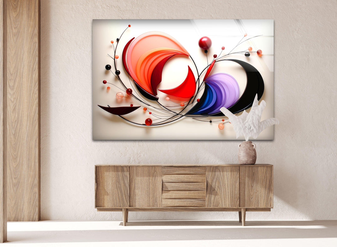 Modern Abstract Art Glass Wall Art Glass Printing Wall Art, Print photos on glass