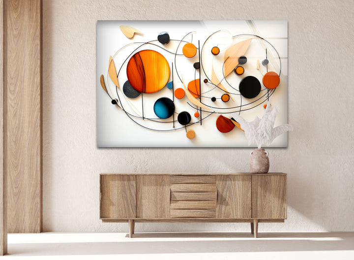 Stained Art Fractal Glass Wall Art large glass photo prints, glass wall photos