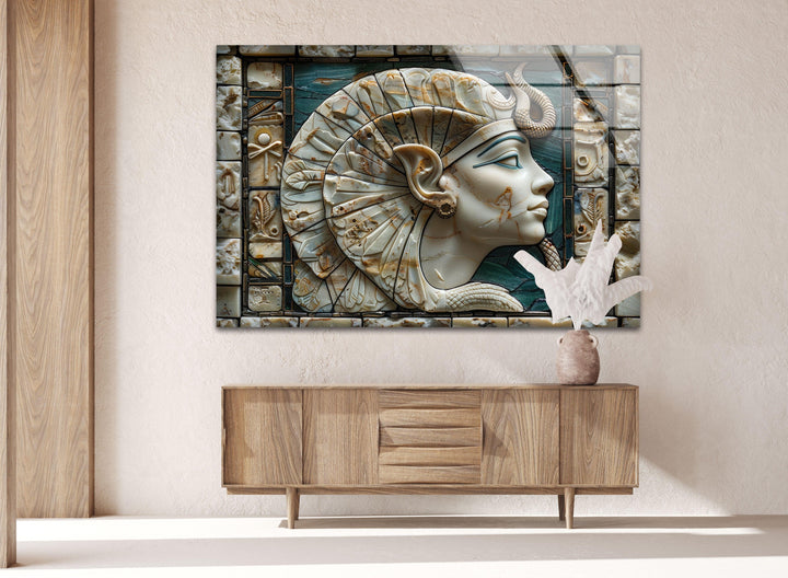 Pharaoh of Egypt Glass Wall Art