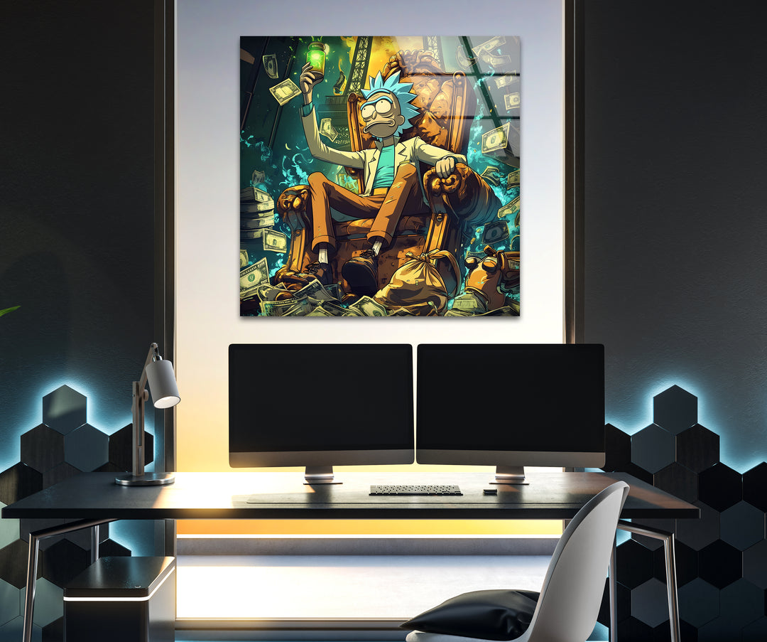 Rich Rick Sanchez Glass Wall Art photo print on glass, prints on glass wall art
