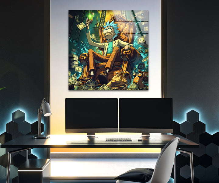 Rich Rick Sanchez Glass Wall Art photo print on glass, prints on glass wall art
