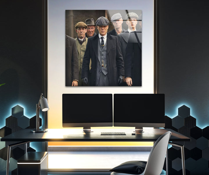 Peaky Blinders Gang Glass Wall Art art glass wall art, glass wall art pictures
