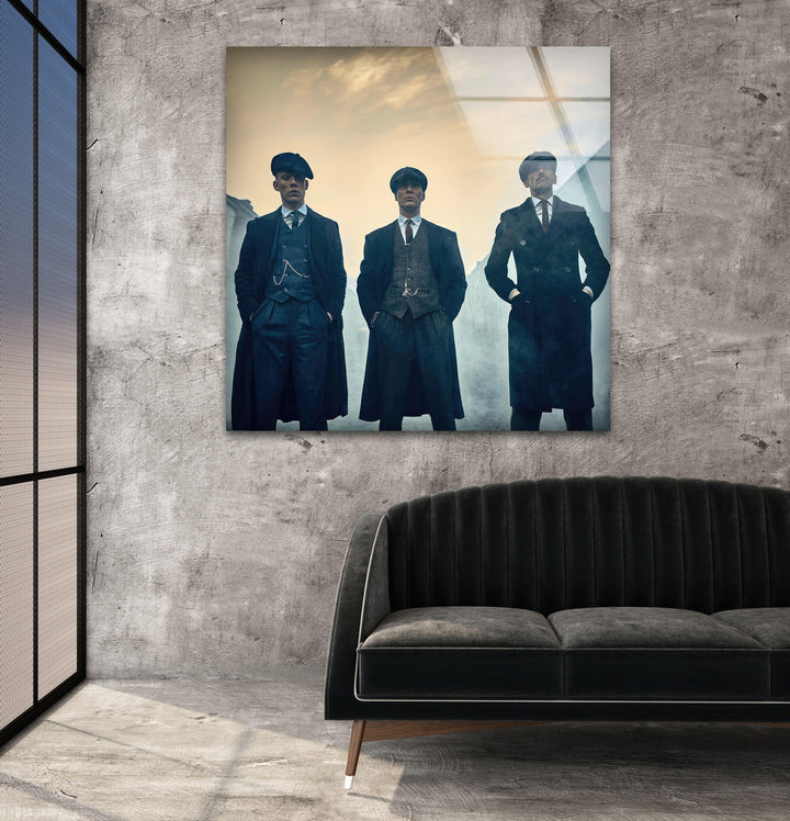 Peaky Blinders Glass Wall Art glass photo prints, glass picture prints

