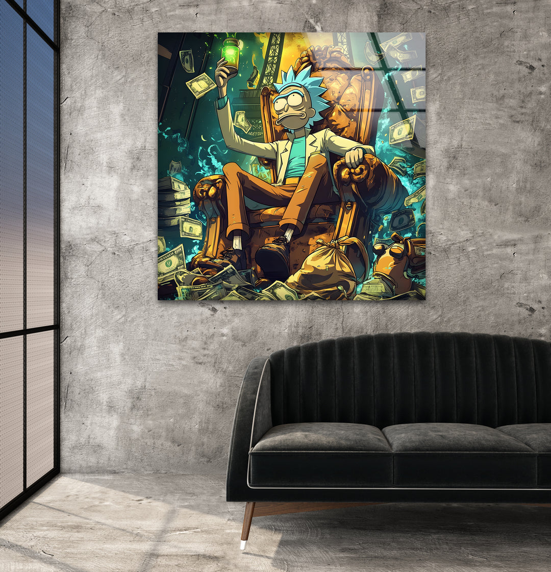 Rich Rick Sanchez Glass Wall Art stained glass wall art, stained glass wall decor
