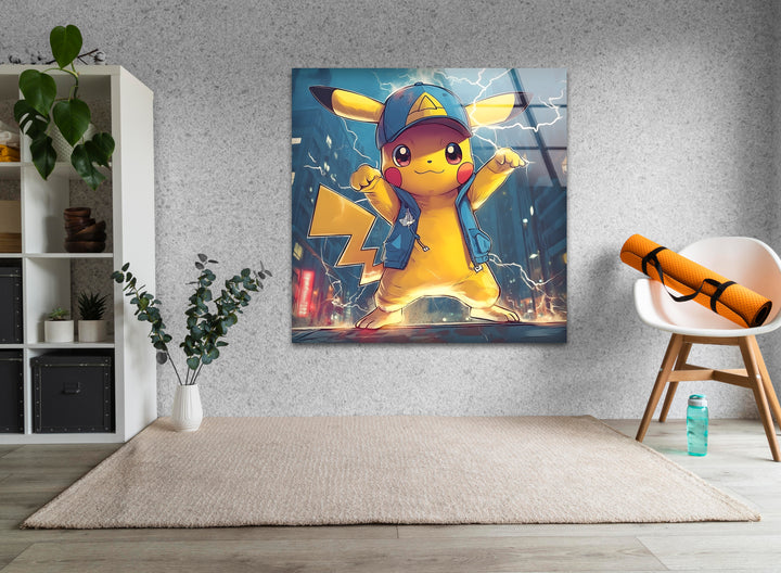 Enchanting animation art featuring a dynamic cartoon landscape with imaginative characters


