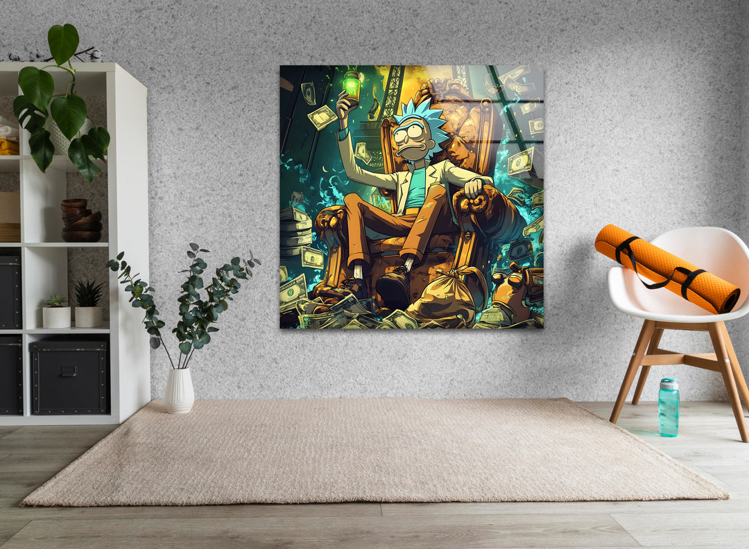 Rich Rick Sanchez Glass Wall Art custom glass pictures, glass art prints
