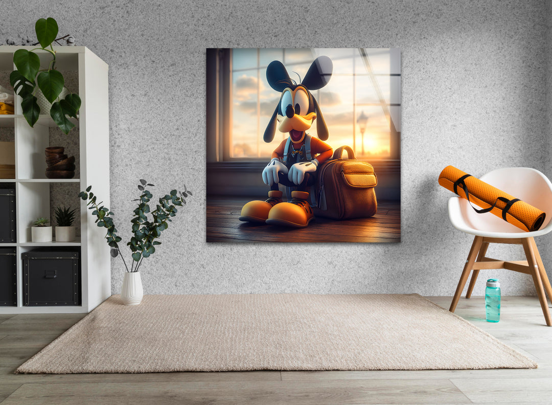 Lively cartoon art showcasing a delightful animated scene filled with motion and creative flair

