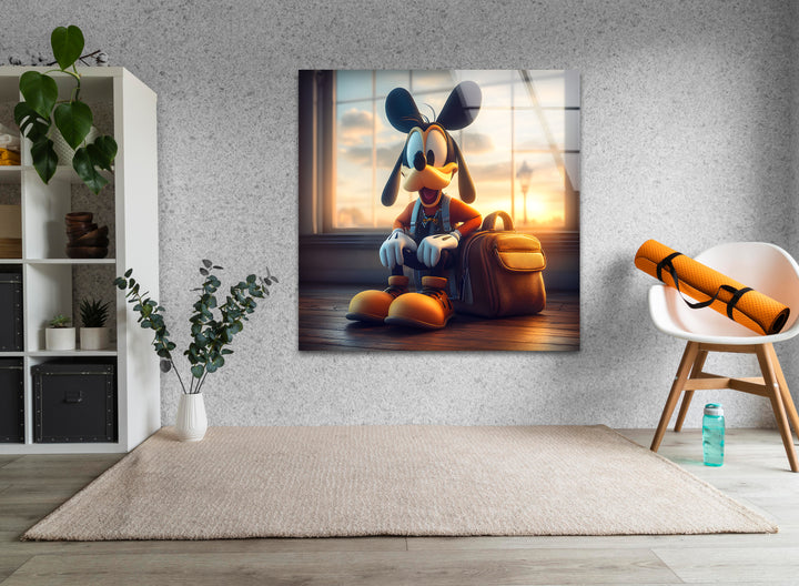 Lively cartoon art showcasing a delightful animated scene filled with motion and creative flair


