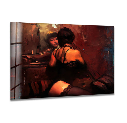 Naked art featuring sensual erotic paintings and sexy artistic flair
