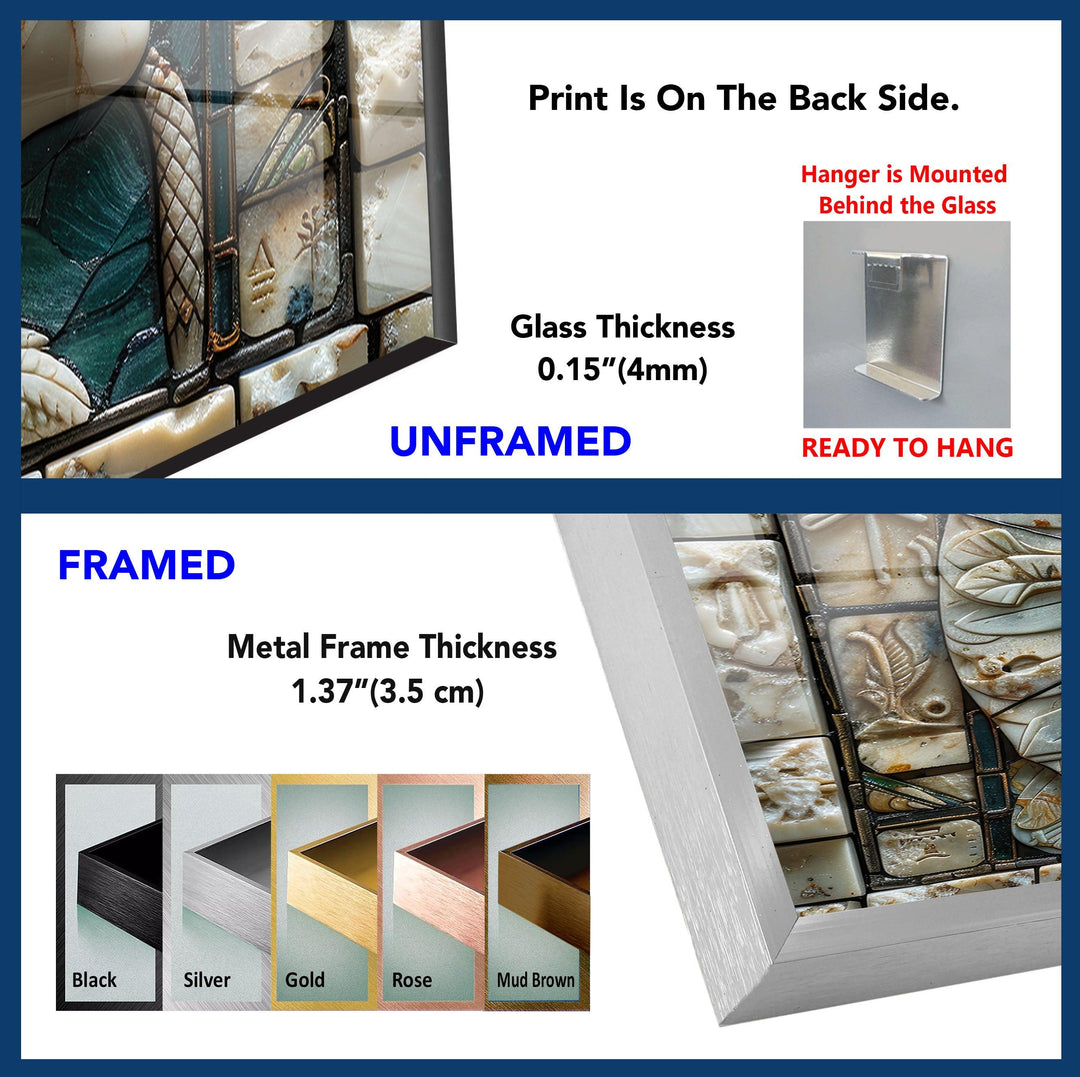 Pharaoh of Egypt Glass Wall Art