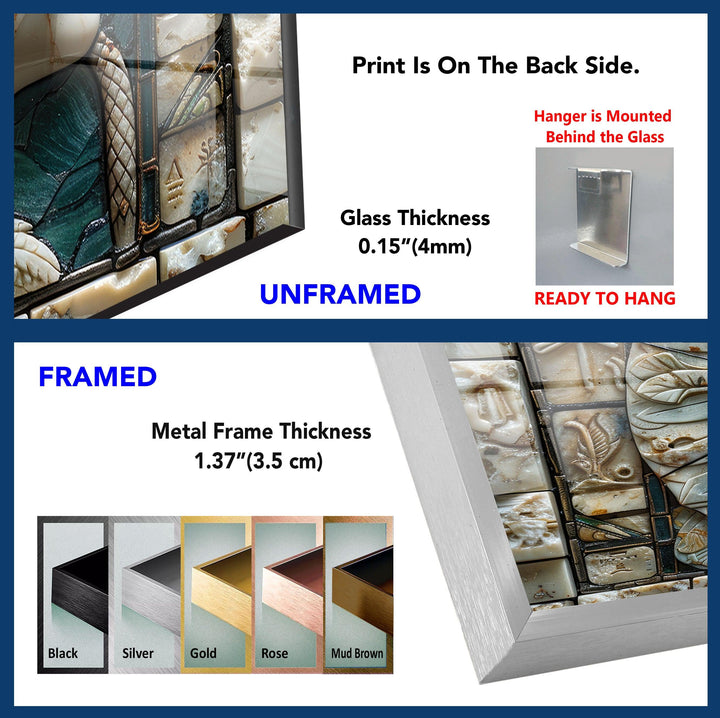 Pharaoh of Egypt Glass Wall Art