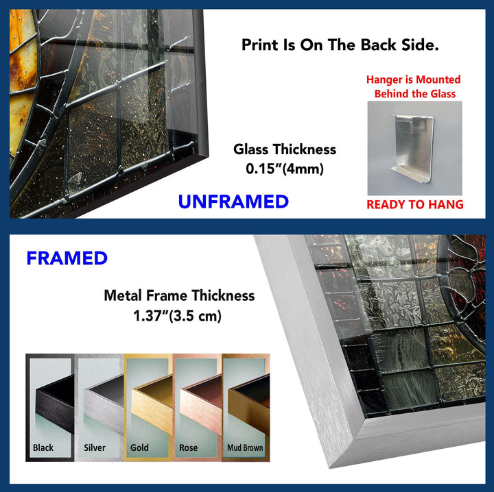 Stained Tempered Glass Wall Art - MyPhotoStation