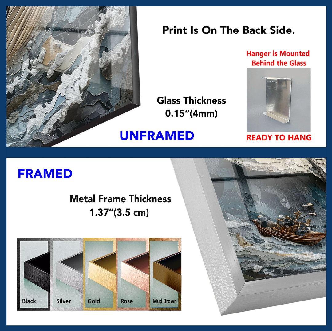 Giant Whale Tempered Glass Wall Art - MyPhotoStation