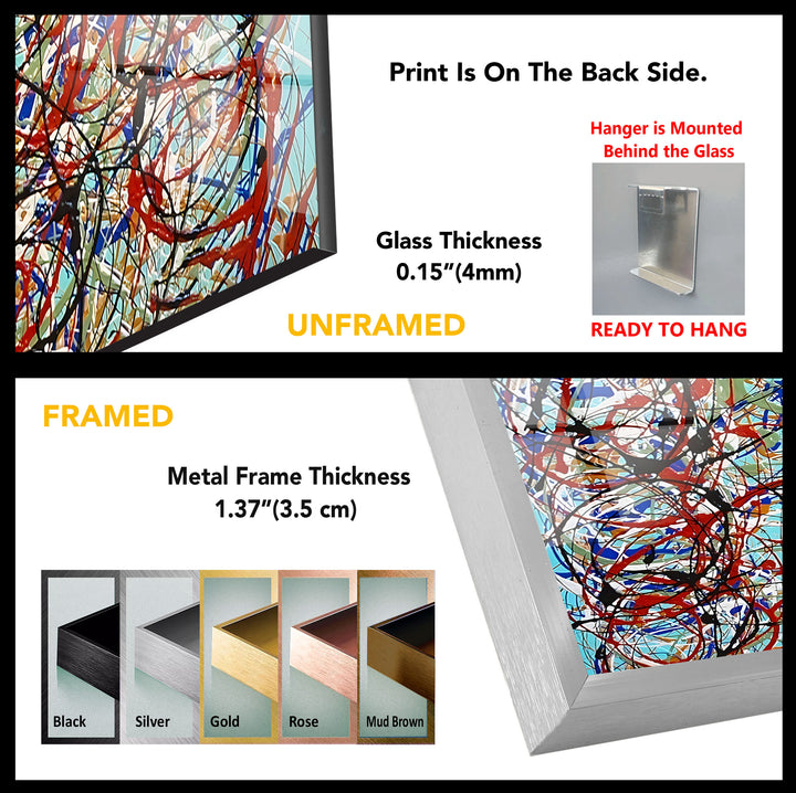 Abstract Art Pablo Picasso Glass Wall Art