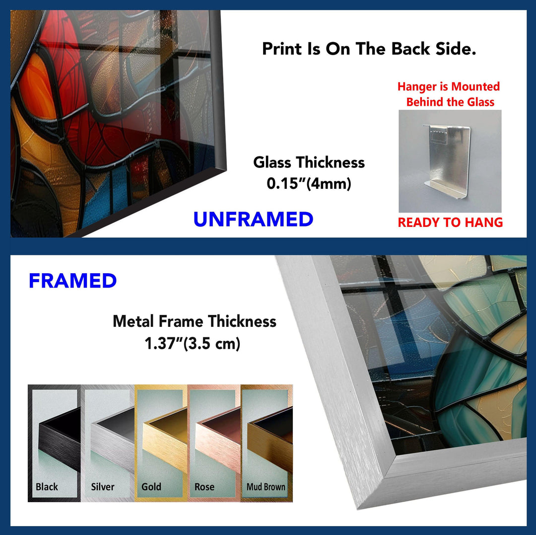 Zwei Gemälde Frau Glas Wandkunst