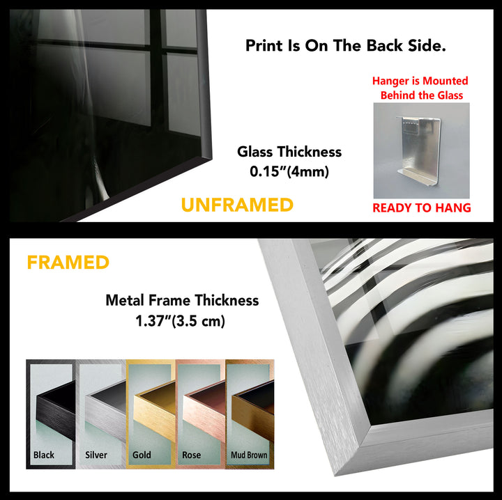 Nackte Frau Zebra gestreift Glas Wandkunst