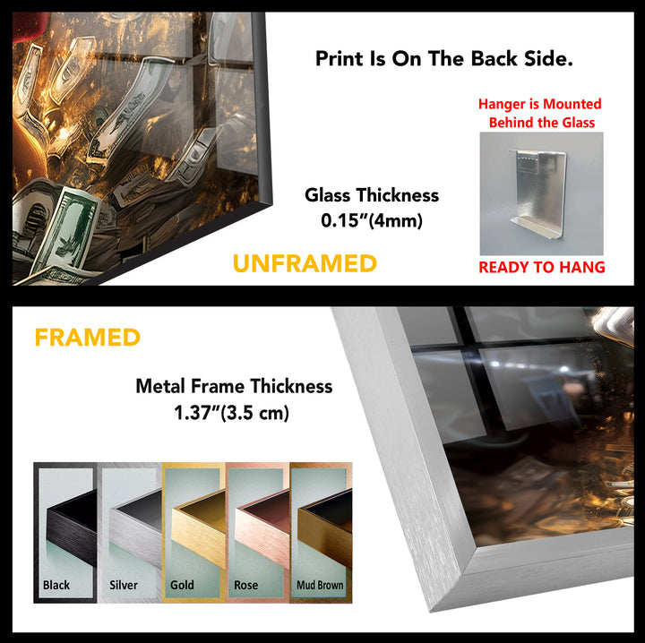 Millioner Duck Glass Wall Art