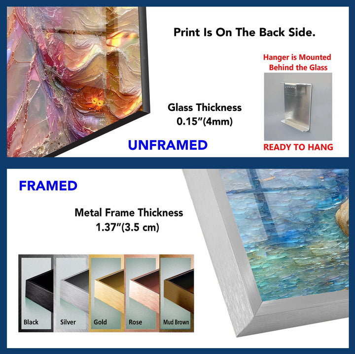 Shiny Unicorn Tempered Glass Wall Art - MyPhotoStation
