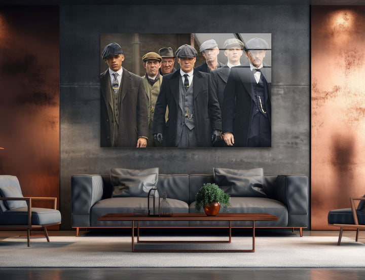 Peaky Blinders Gang Glass Wall Art glass photo prints, glass picture prints
