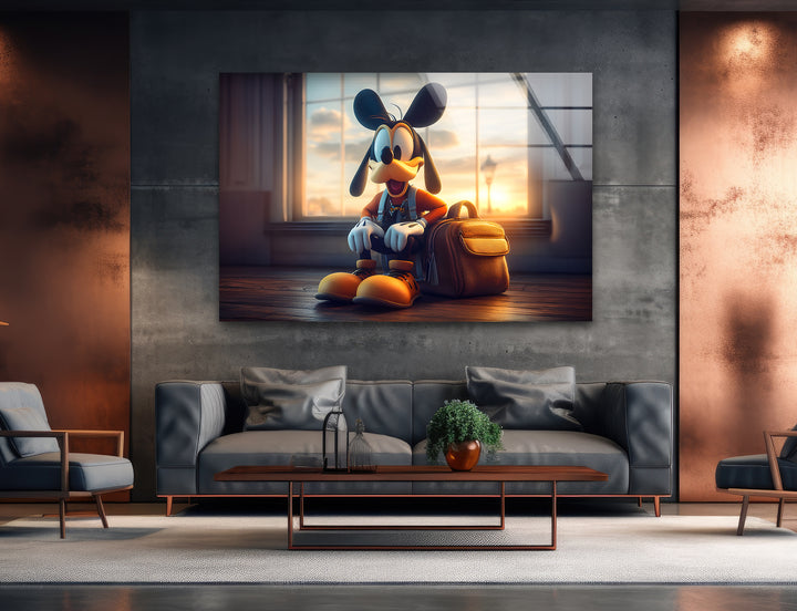 An enchanting animated art scene blending bold cartoon visuals with imaginative elements

