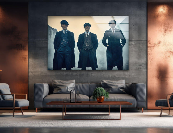 Peaky Blinders Glass Wall Art photo print on glass, prints on glass wall art
