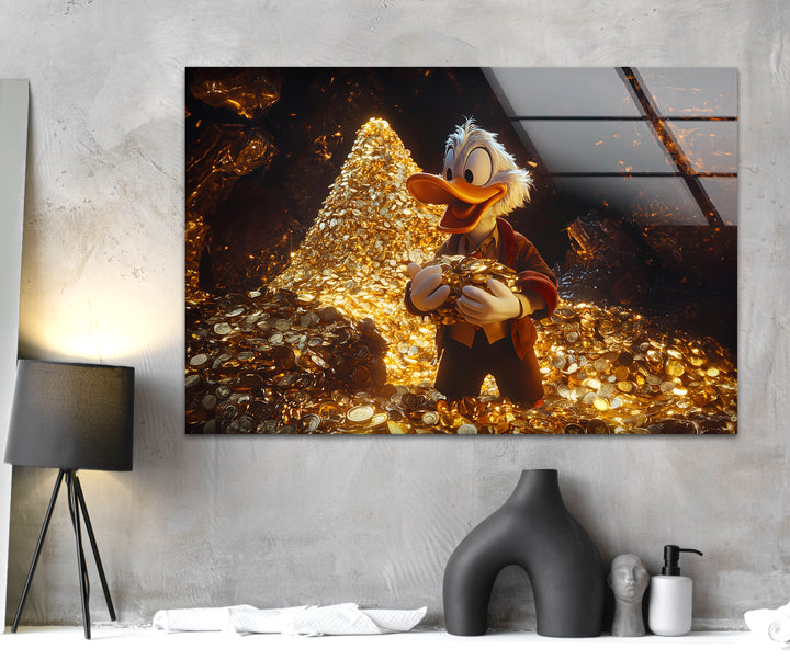 Mcduck in Treasure Glass Wall Art Glass Printing Wall Art, Print photos on glass

