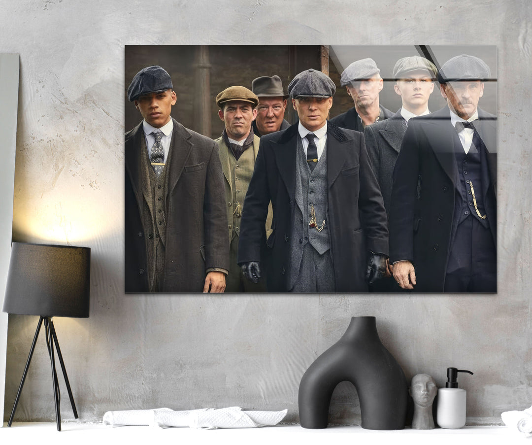 Peaky Blinders Gang Glass Wall Art glass image printing, glass prints from photos
