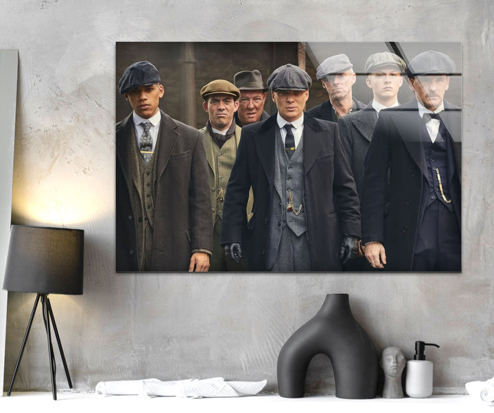 Peaky Blinders Gang Glass Wall Art glass image printing, glass prints from photos
