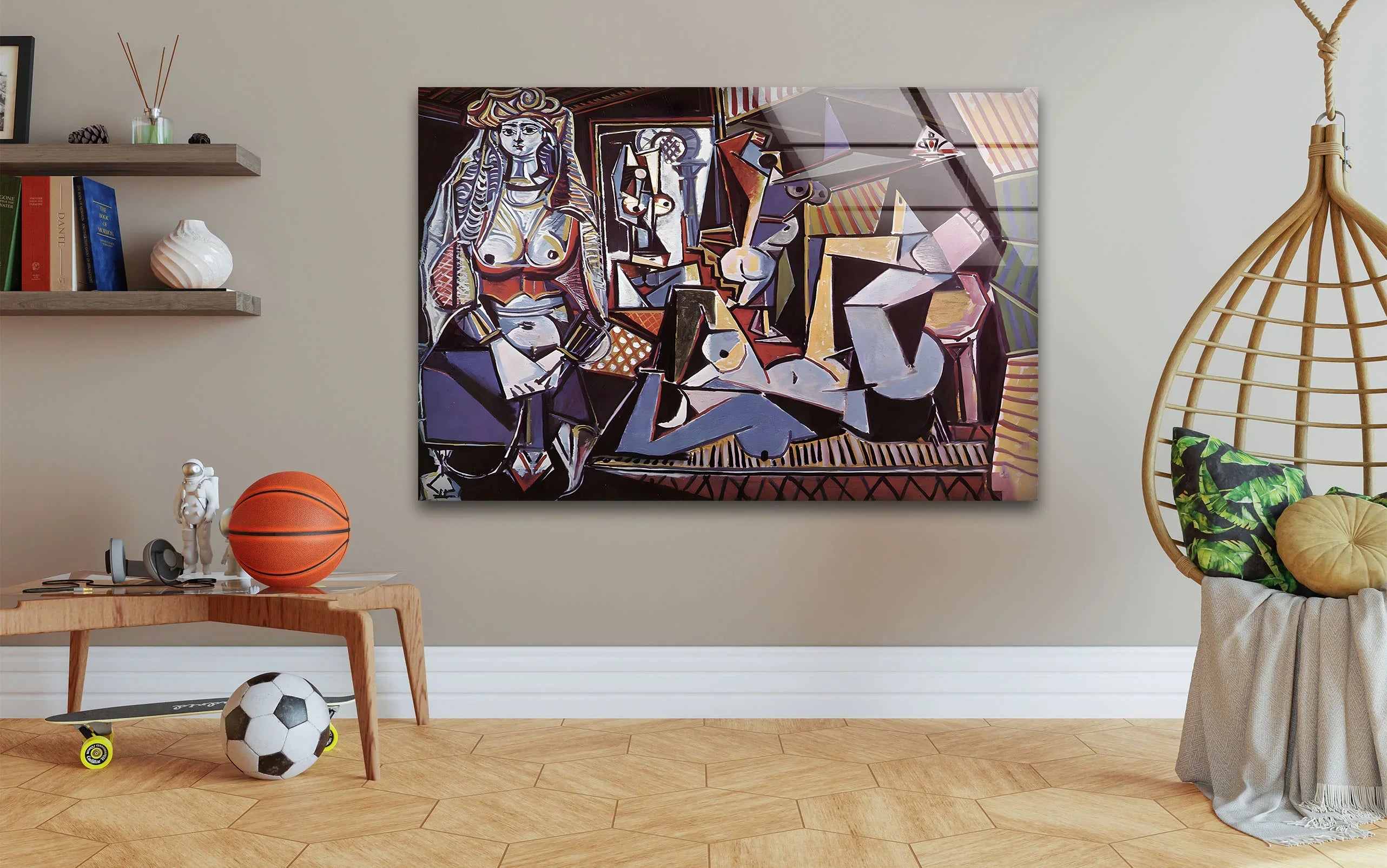 Picasso The Women of Algiers – Vintage Art Glass Wall Art
