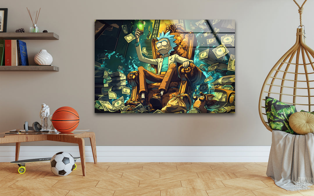 Rich Rick Sanchez Glass Wall Art Glass Printing Wall Art, Print photos on glass
