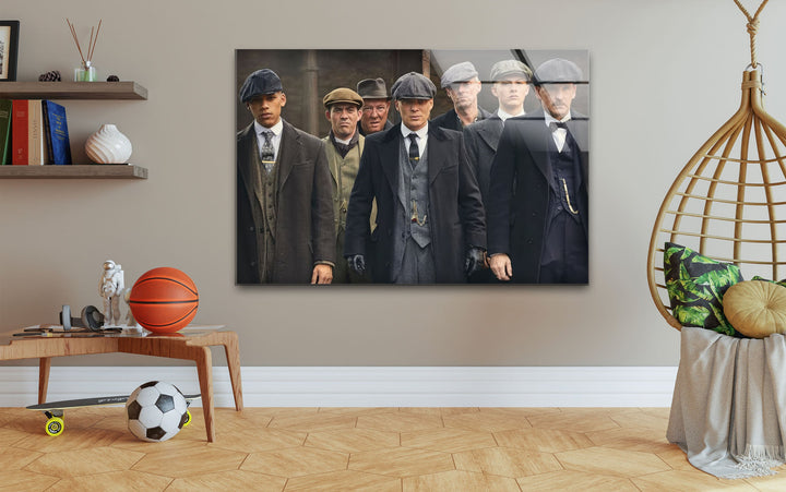 Peaky Blinders Gang Glass Wall Art glass pictures for Wall, glass prints wall art
