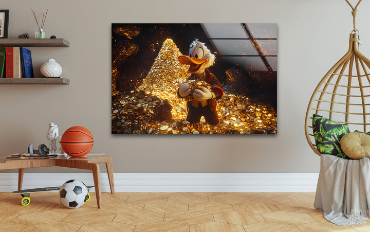 An enchanting animated art scene blending bold cartoon visuals with imaginative elements

