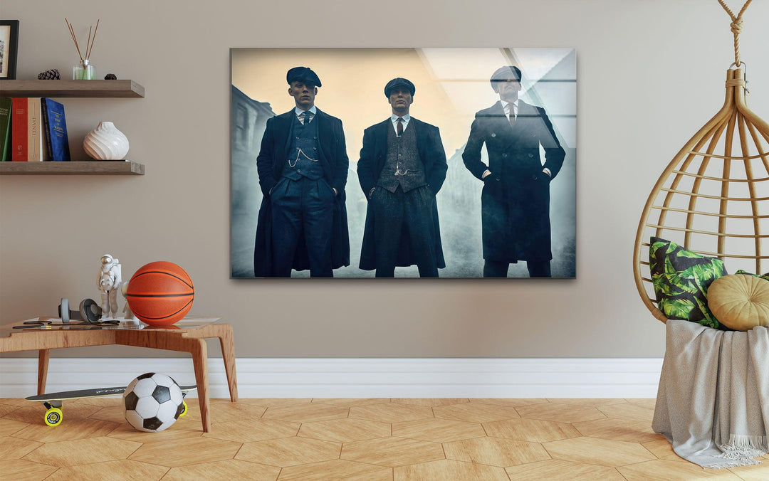 Peaky Blinders Glass Wall Art custom glass photo prints, large glass prints
