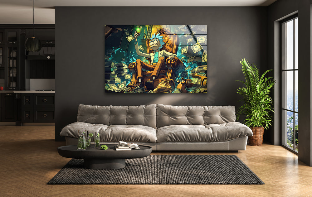 Rich Rick Sanchez Glass Wall Art glass wall decor, glass wall art decor
