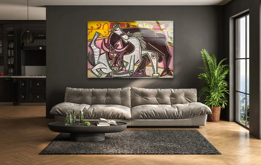 Bullfight Pablo Picasso Glass Wall Art - MyPhotoStation