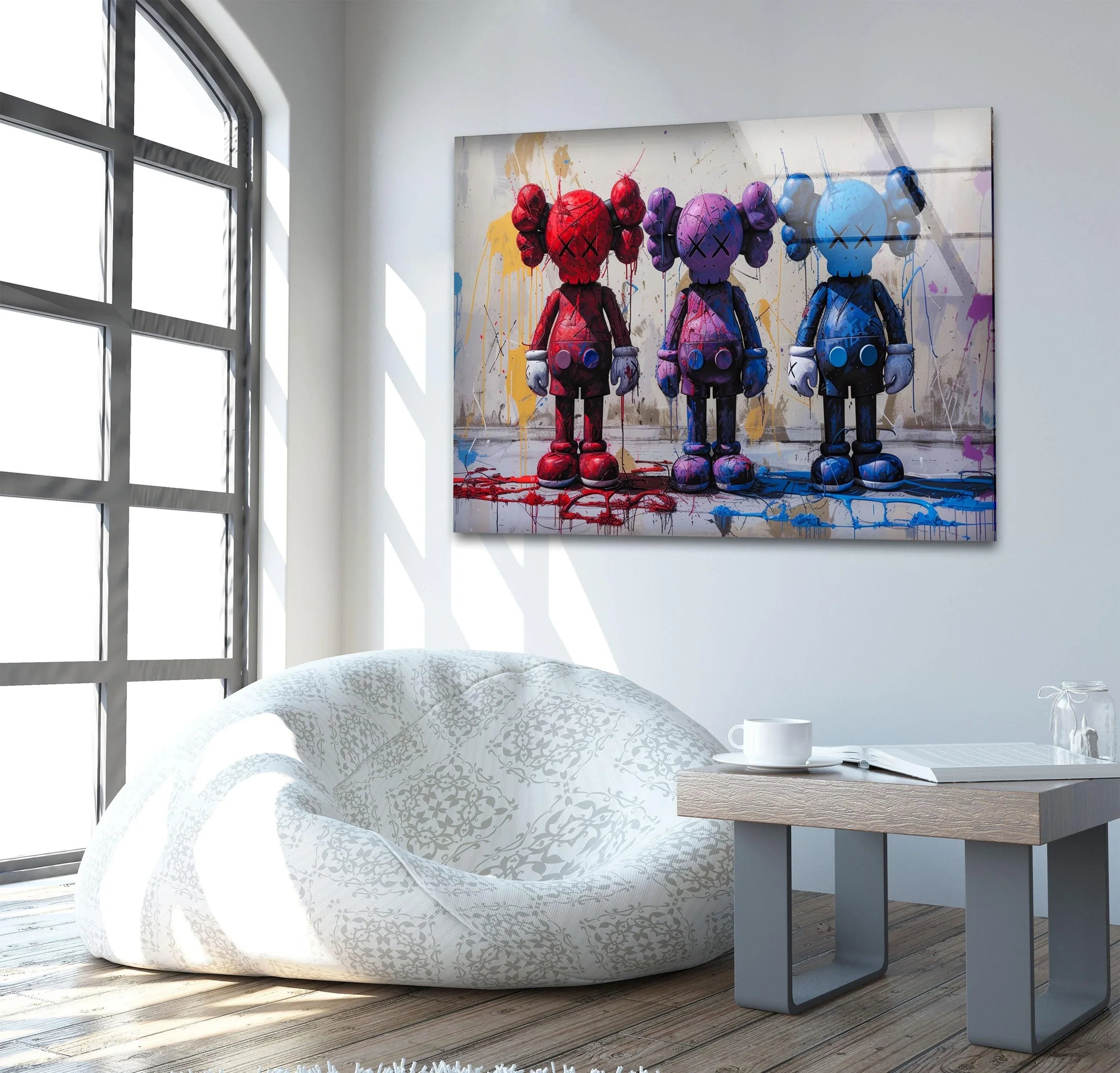 Bold Kaws Street Art Wall Decor – Iconic Glass Art – MyPhotoStation