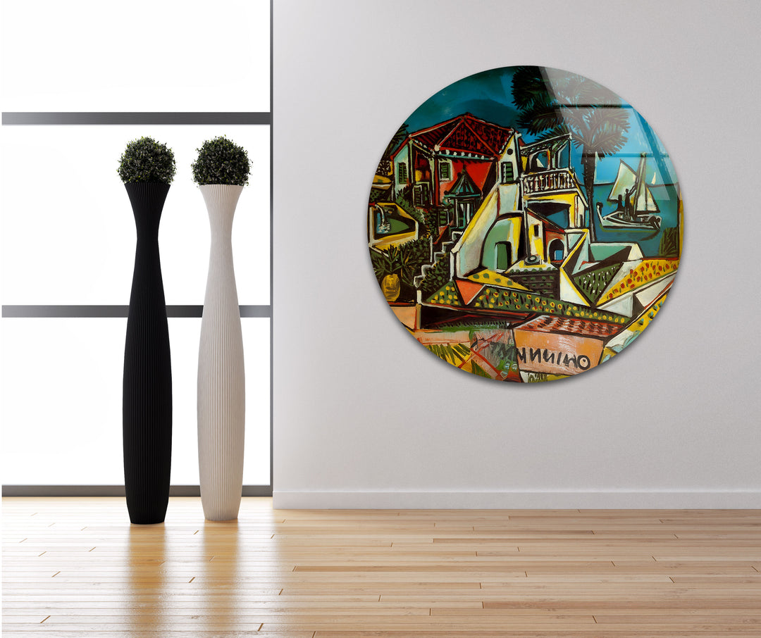 Mediterraa by Pablo Picasso Glass Wall Art