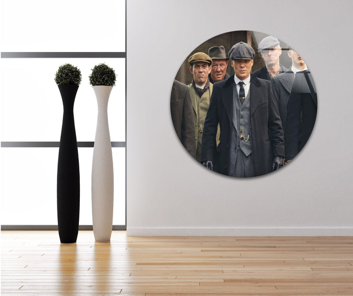 Peaky Blinders Gang Glass Wall Art photo print on glass, prints on glass wall art
