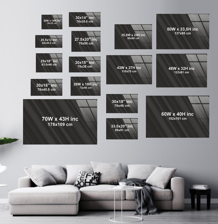 Sunset With Full Moon Glass Wall Art