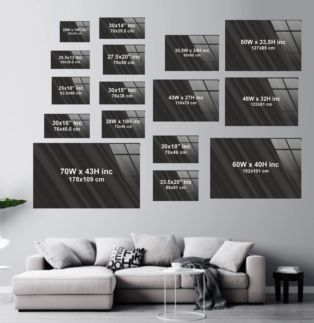 Circle Design Colored Stones Glass Wall Art - MyPhotoStation