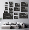 Stanied Tempered Glass Wall Art