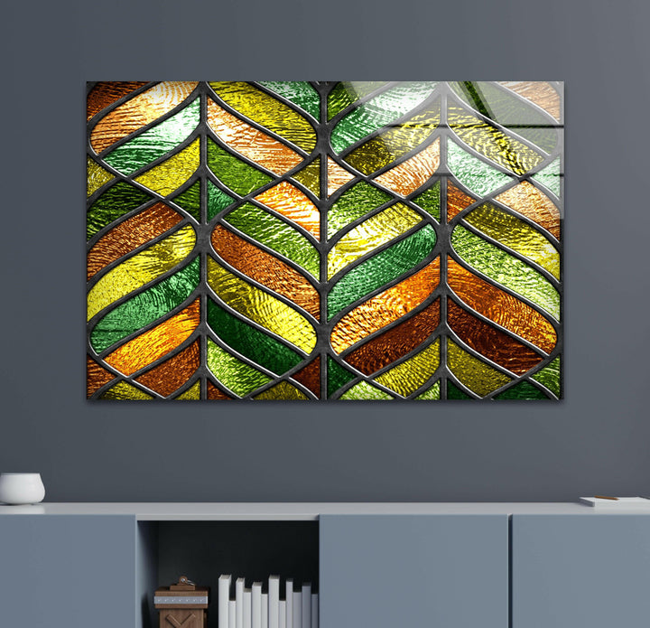 Green Stained Glass Wall Art glass photo prints, glass picture prints